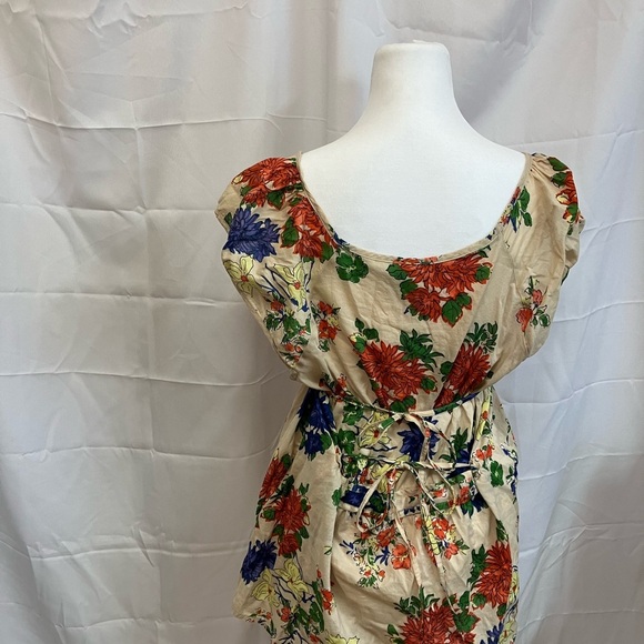 Old Navy Cream Relaxed Tie Tunic - Picture 2 of 8